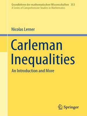 cover image of Carleman Inequalities